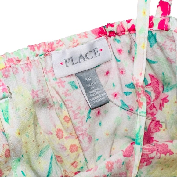 Children’s Place Girls Size 14 Summer Dress Sundress Floral Adjustable Straps✨ - Picture 4 of 7